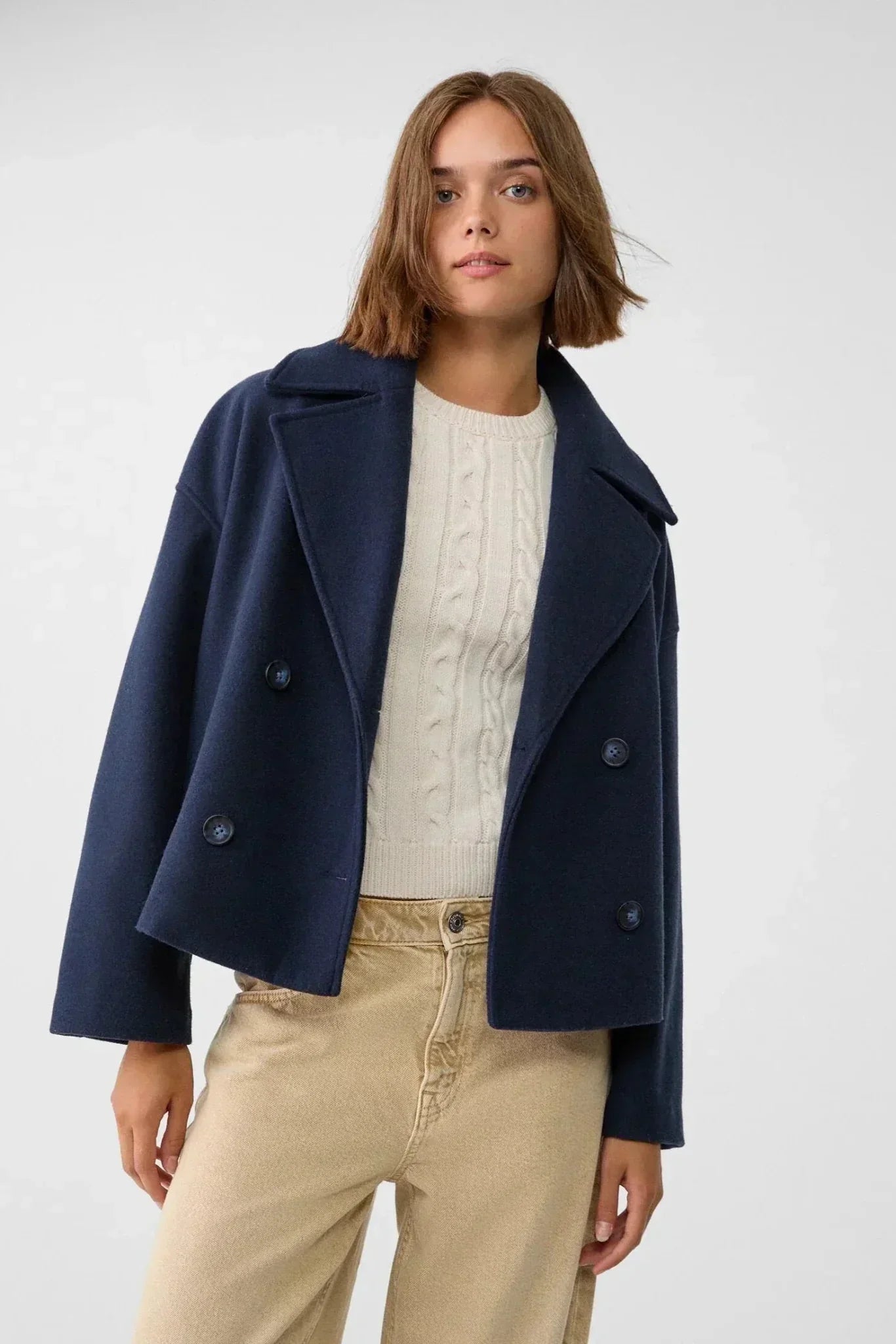 Rocío – Chaqueta corta de doble botonadura Valera Madrid