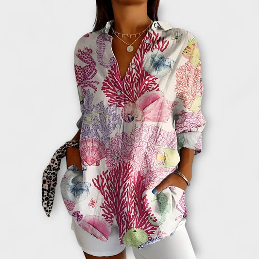 Romina – Blusa ligera floral Aviero madrid